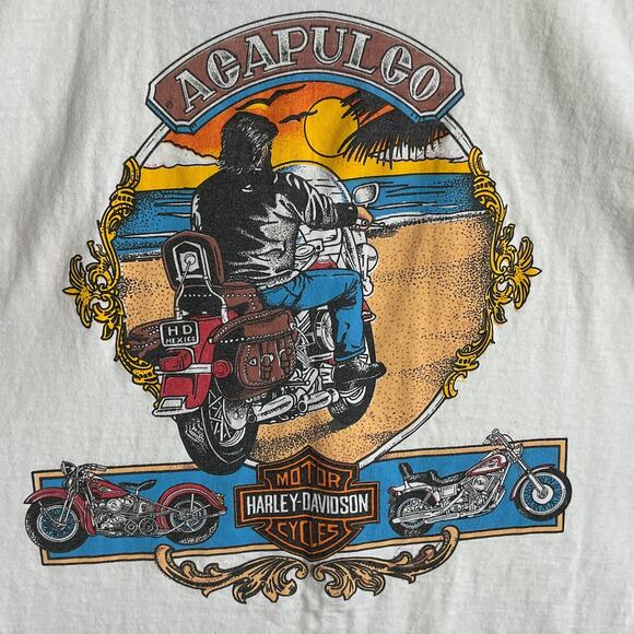 Harley Davidson Acapulco Mens Tank Top Size Large Vintage Style - Picture 1 of 9